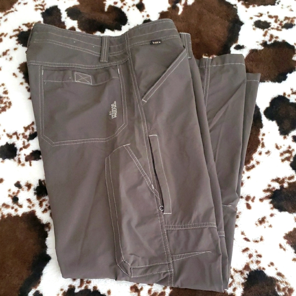 Kuhl Hunting/Fishing Gray Cargo Pants Durable Outdoor Wear